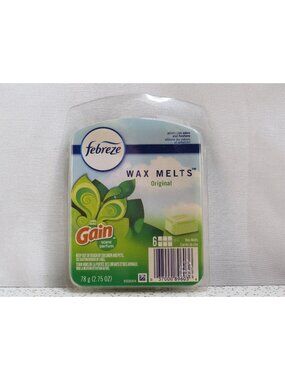 Febreze Gain Original Scent Wax Melts 6 Cubes 2.75 oz Discontinued New Vtg